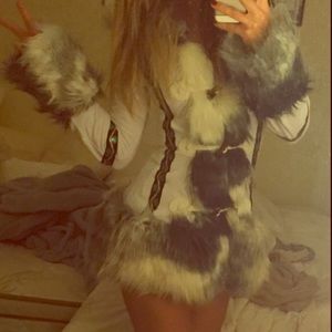 Sexy Eskimo coat/dress costume! Worn once!